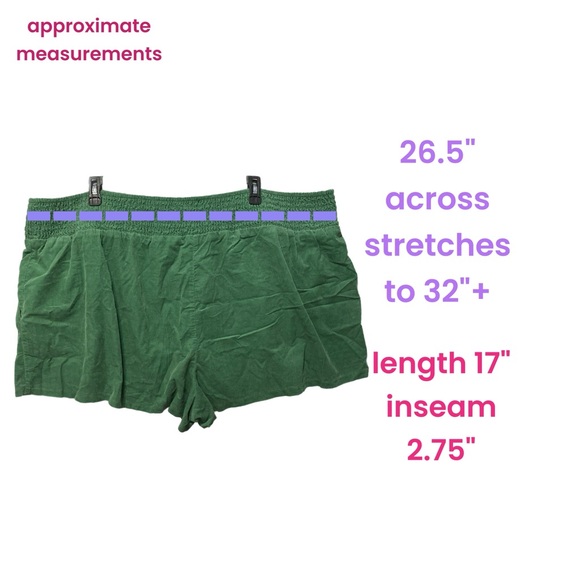Wild Fable 3x Green Corduroy Shorts Pockets! NWT! 0881 - Picture 3 of 8